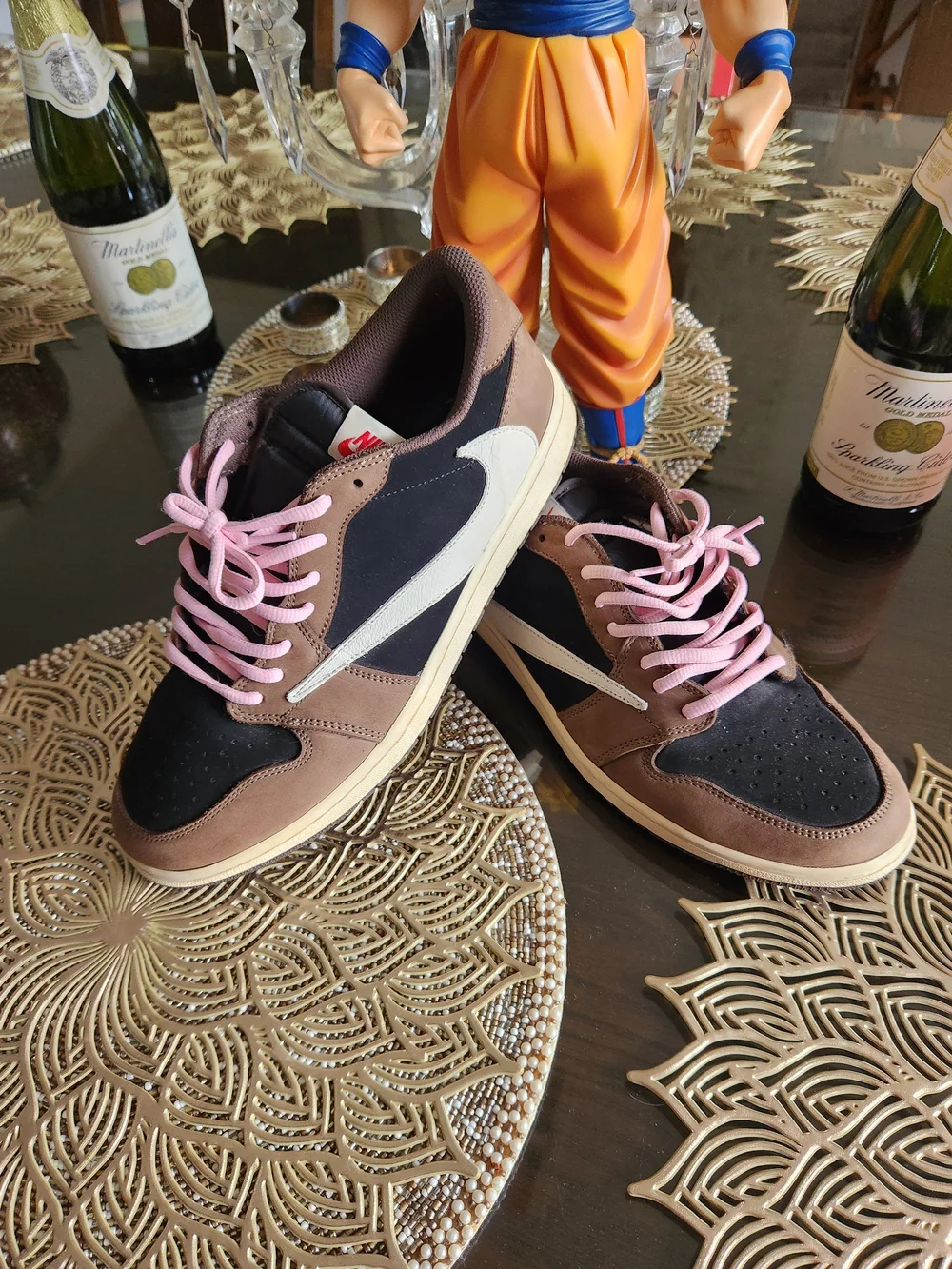 Nike Air Jordan 1 Low OG Travis Scott Brown Black Pink CQ4277-001 Sneakers NoBox